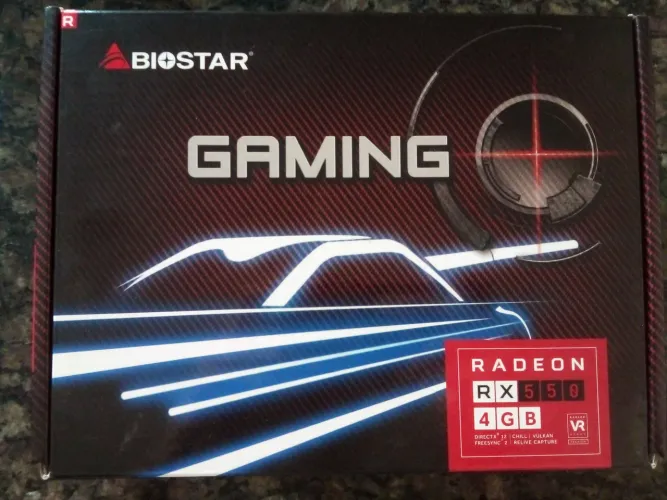 Placa de vídeo RX 550 4gb Pouco usando