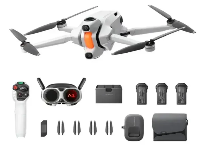 DRONE ANTIGRAVITY A1 8K 360° INFINITY BUNDLE PACK - 3 BATERÍAS BRANCO
