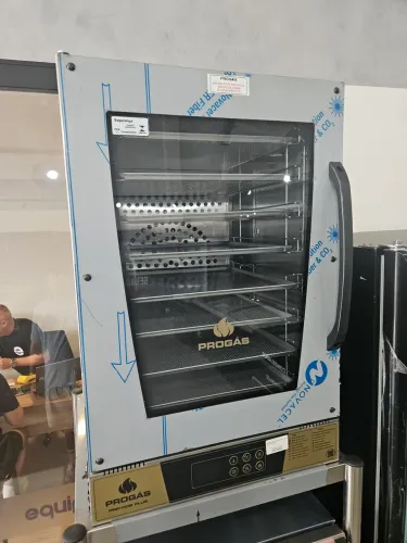 forno elétrico 8 formas 35x35 com vapor - novo