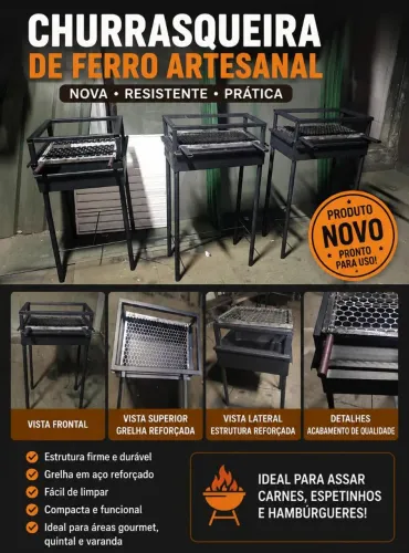 churrasqueira  de ferro artesanal 