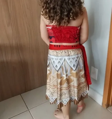 Fantasia da Moana 6 Anos 