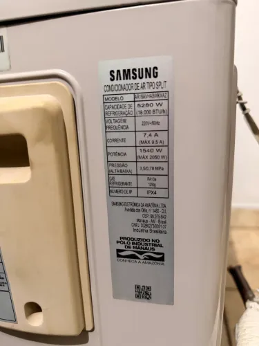 AR Condicionado Samsung - 18 mil BTU