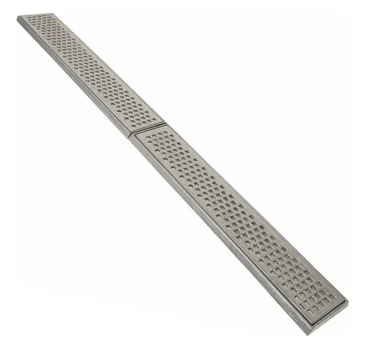 Ralo Linear perfeito 100x10 Grelha + base (2 Peças 10x50) Piscina e garagem