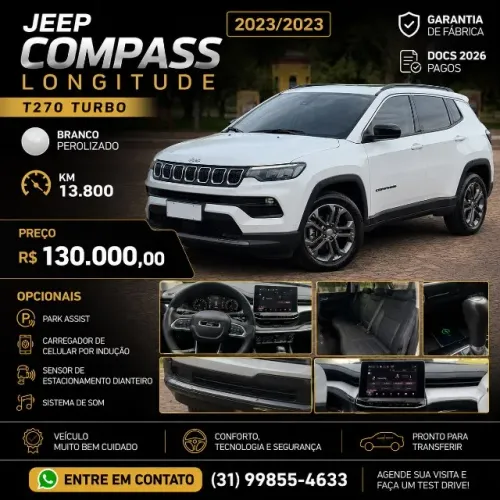 Jeep Compass Long. T270 1.3 TB 4X2 Flex AUT 2023