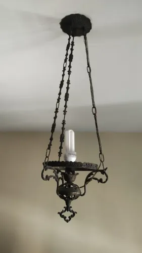 Lustre Pingente Antigo em Bronze