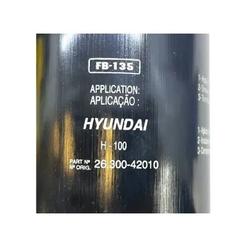 Filtro Oleo Hyundai H1 Kia Bongo Sorento 1993 a 2021