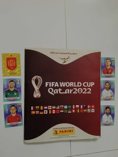 Álbum Copa do Mundo 2022 completo + figurinhas extras + 3 limitadas da Coca-Cola