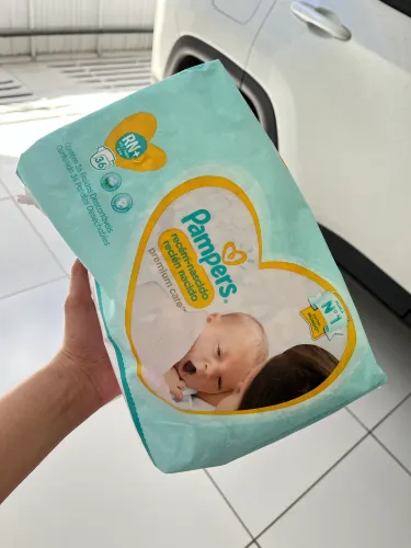 FRALDA PAMPERS RN+ premium care