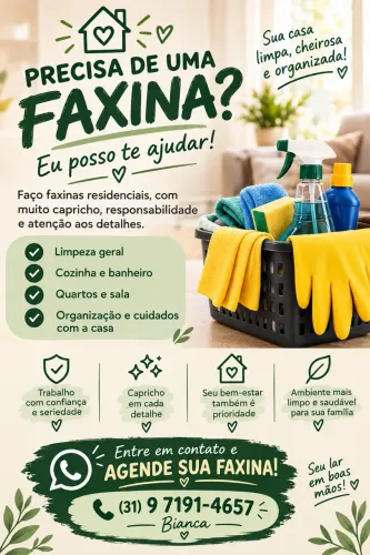 PRECISA DE UMA FAXINA? ?