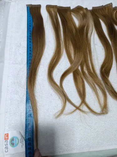 Mega Hair Fita Adesiva Cabelo Natural 40cm - Dois Kits (pronto pra uso)