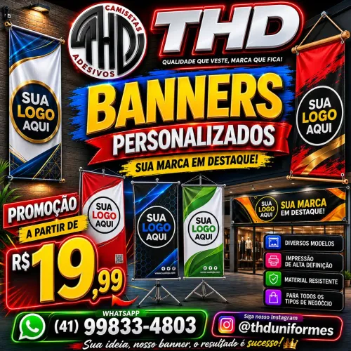 Banner personalizado, Faixa, Bandeira