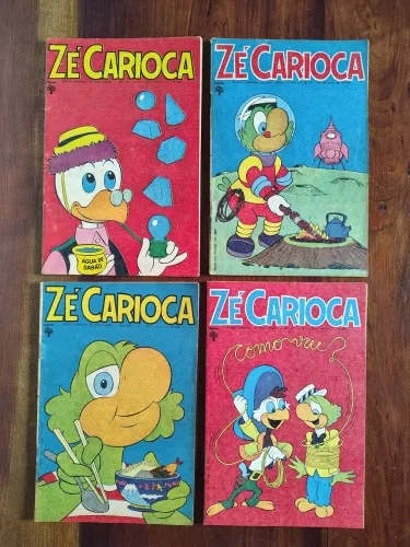 Pacote com 4 revistas raras Zé Carioca Editora ABRIL (1971)