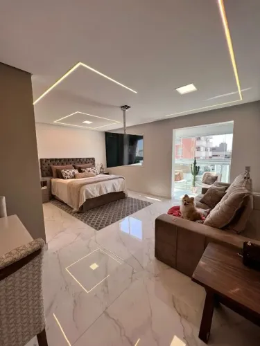 Apartamento mobilado locado venda 61 metros 1 quarto (suíte) 1 vaga Stage Guanabara - Camp