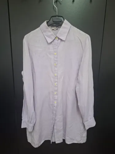 Camisa Francesa linho Lilás tam.G