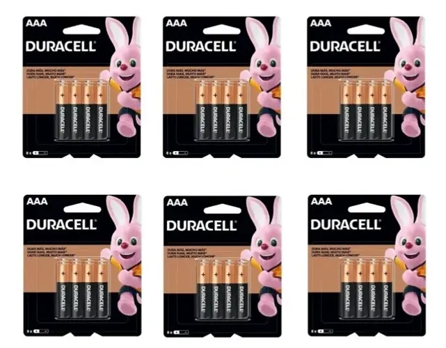 Pilha AAA duracell (palito) caixa fechada 