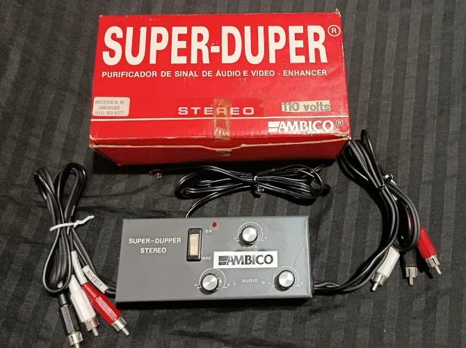 Ambico Super-Duper purificador sinal áudio Stereo 1980 - c/ Caixa e Cabos (novíssimo)