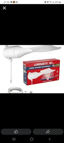 CHUVEIRO LORENZETTI LOREN SHOWER NOVO