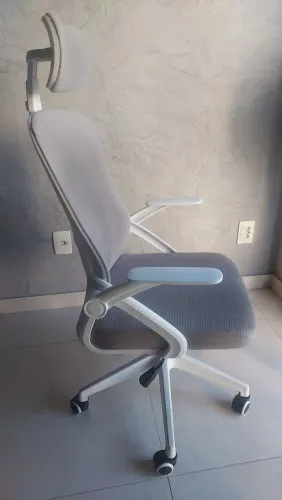 Cadeira ergonomica escritorio branca