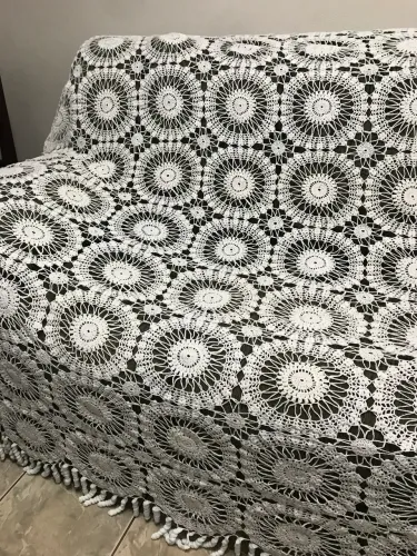 Colcha de Crochê casal