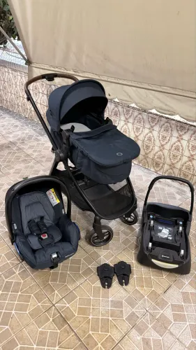 Carrinho de Bebê Maxi-Cosi Anna 3 Trio Completo + Base Veicular - Ótimo Estado