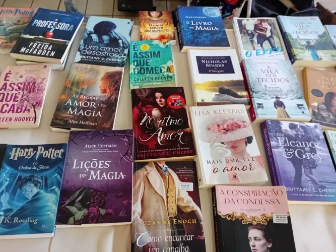 Livros usados em bom estado de conservação