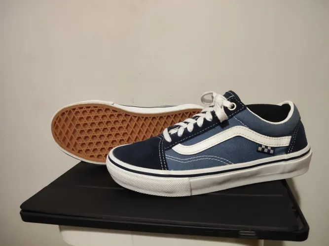 Tênis vans original old skool azul marinho 