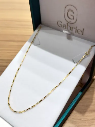 Cordão de ouro tijolinho 4g novo ( LOJA FÍSICA )
