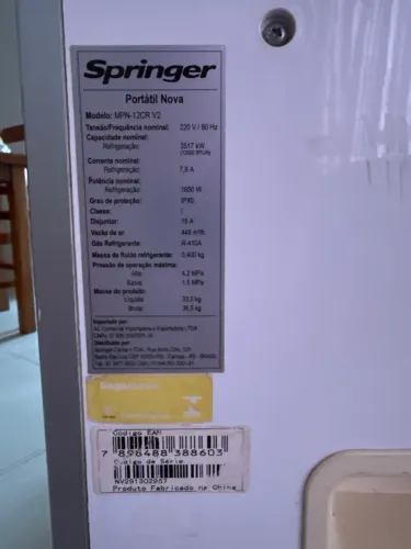 Ar portátil Springer 12000 BTU