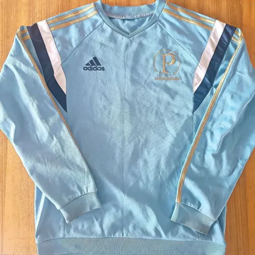blusa treino original 2014 centenário palmeiras a eterna academia azul adidas tamanho m