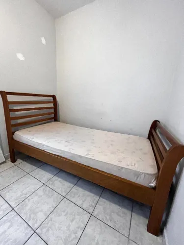 CAMA de Solteiro 1,97 x 97 cm - Madeira de verdade - [com COLCHÃO]