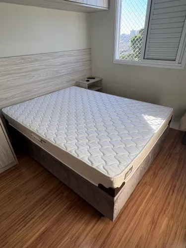 Vendo Cama Box Baú Casal + Colchão D33 - Pouco Uso