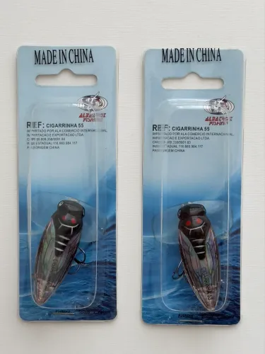 Isca Artificial Albatroz Cigarrinha 55 - Superfície - Nova (kit 2 unidades)