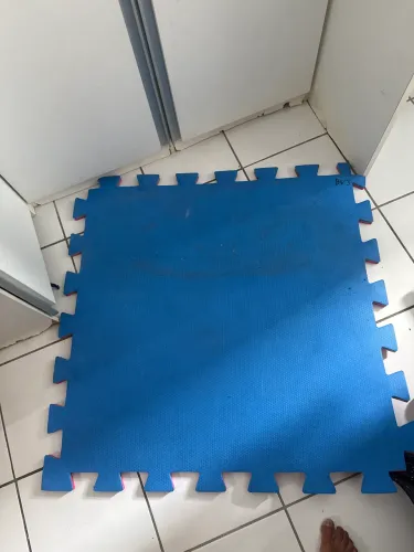 Tatame rosa com azul  10 peças 
