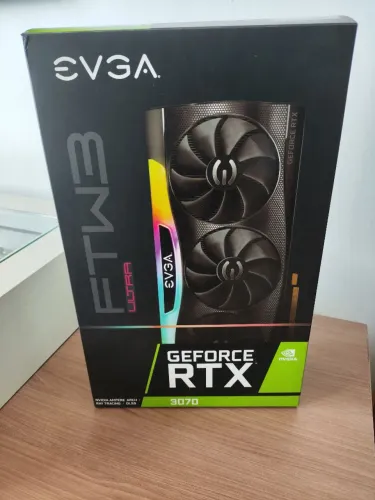Placa de video RTX 3070 EVGA FTW3 Impecável