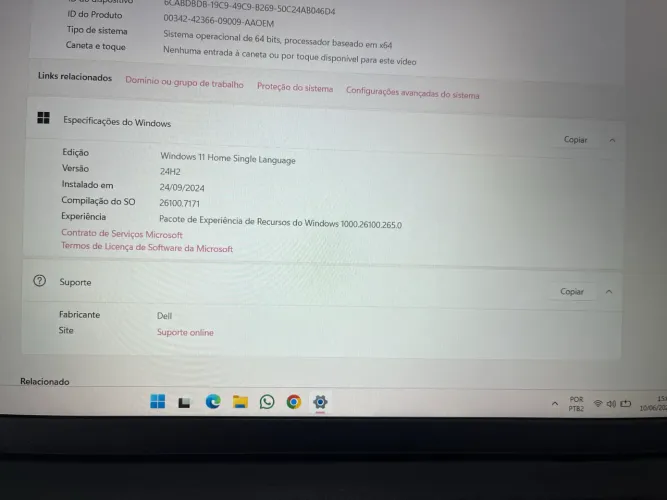 Notebook Dell Inspiron 15 3520 i5-1235U 16GB SSD 512GB Estado de Novo