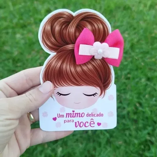 CARDS PORTA LAÇOS OU PRESILHAS/ LEMBRANCINHAS 25 UNIDADES