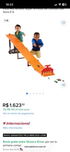 Pista Hot Wheels Super 6 Lane V1983 completa