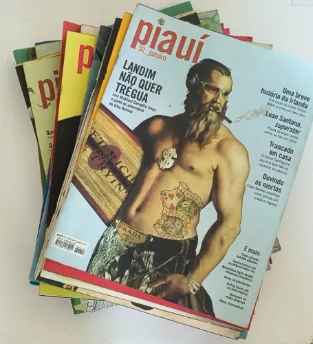 Lote Coleção de Revistas Piauí Edições antigas variadas