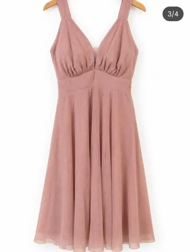 Vestido para Festa Rosa com brilho