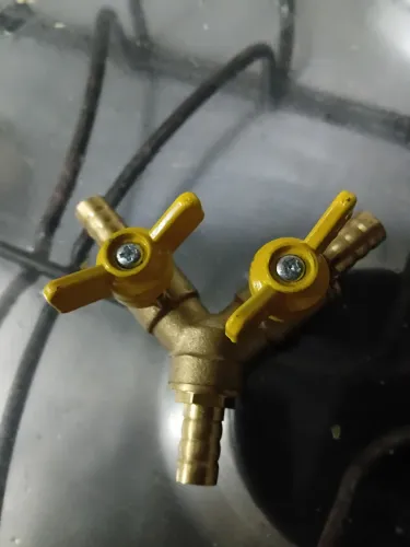 Y adaptador divisão de gás