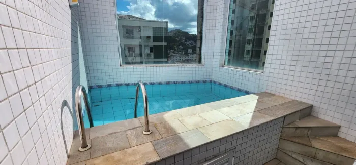 Cobertura com piscina e 2 dormitórios à venda, 109 m² - Marapé - Santos/SP