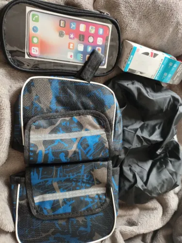 Buzina e bag para bicicleta (Suporte Celular)
