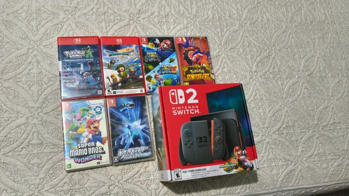 Nintendo switch 2 com jogos e acessorios
