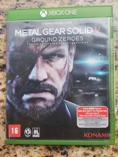 JOGO METAL GEAR SOLID 5 PARA XBOX ONE MIDIA FISICA USADO VALOR SÓ 69,99