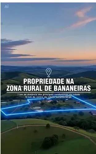 Propriedade C/11 Hectares Bananeiras Zona Rural : Toda Cercada com Vista Privilegiada Para