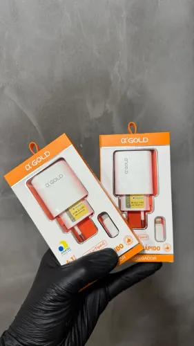 Kit Carregador rápido 4.1A tipo c ou iPhone