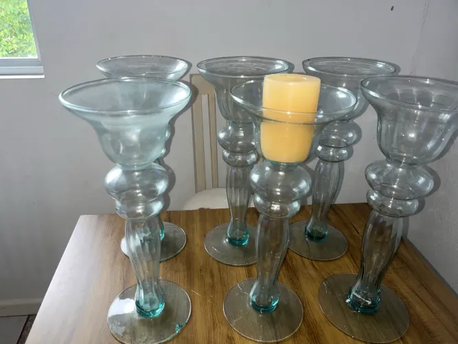 Vasos de vidro para decoração
