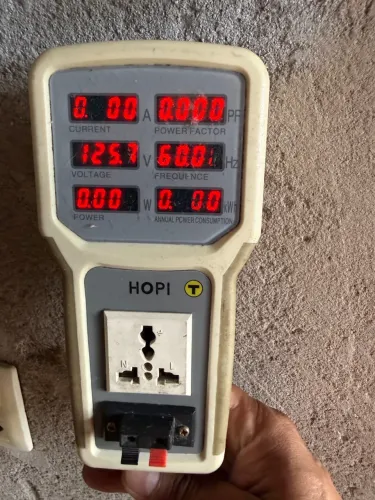 Teste De Potência Wattímetro Fator De Potencia Amp Consumo