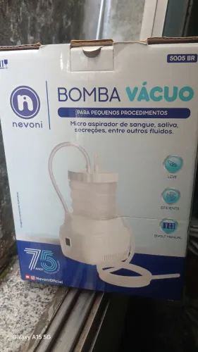 Bomba vácuo para pequenos procedimentos micro aspirador de sangue ,saliva ,secreções entre