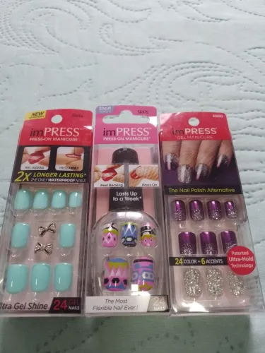 Kit 3 unidades unha gel Impress